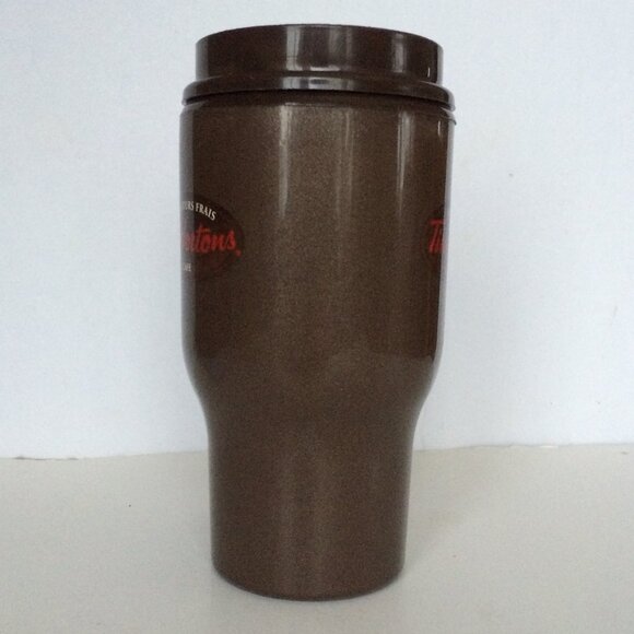 Tim Hortons Aladdin Plastic Coffee Travel Mug Lid Brown - Picture 4 of 9